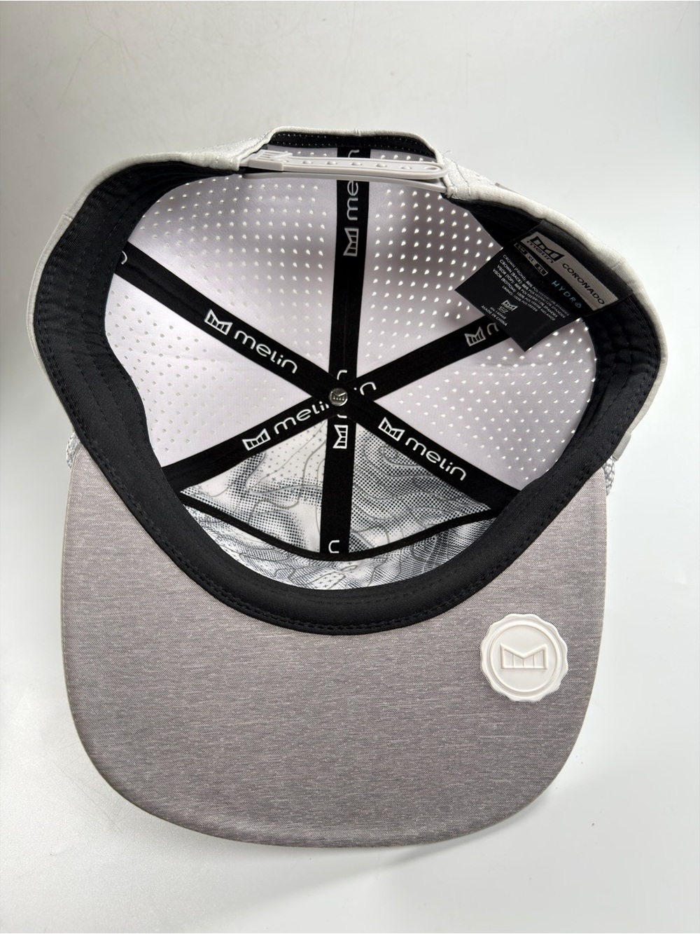 Melin Hydro Coronado Beam Hydro Hat Heather Gray Size CL (58cm) Classic SnapBack - Picture 6 of 9